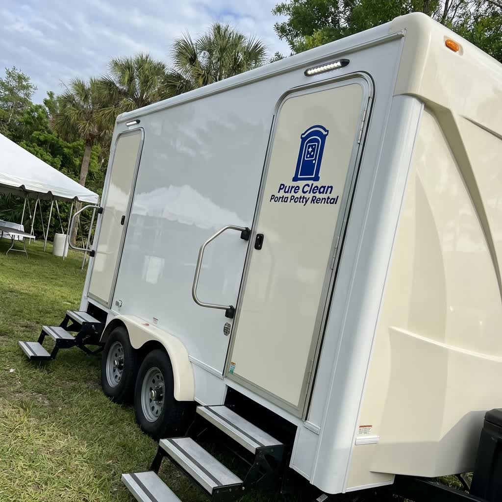 Luxury Restroom Trailer Orlando